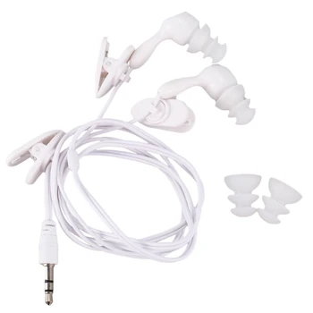 Vodootporne slušalice za MP3 MP4 pod vodom bijele boje
