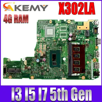 X302L Matična ploča za laptop ASUS X302LA X302LA/LJ X302LJ Matična ploča sa I3-5005U I5-5200U I7-5500U 4 GB ram-a