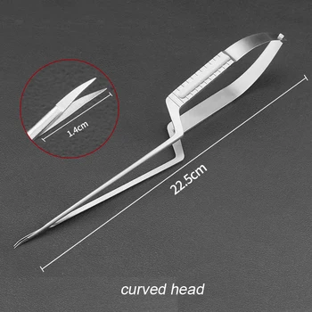Микрохирургические instrumenti od nehrđajućeg čelika - Škare za mozak-Škare u obliku koplja - Mikroskopske škare