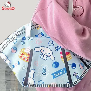Мультяшный Sanrio Cinnamoroll Kuromi My Melody Hello Kitty, torba na jedno rame, ženska slatka torba na ramenu za djevojčice, torba velikog kapaciteta